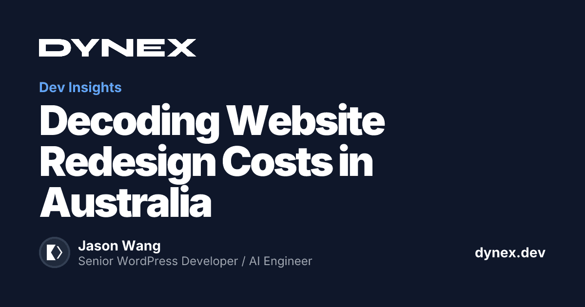 Featured image for Decoding Website Redesign Costs in Australia